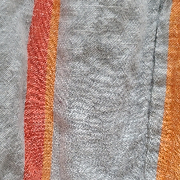 Striped Yellow and Blue Midi Dress - Picture 16 of 16